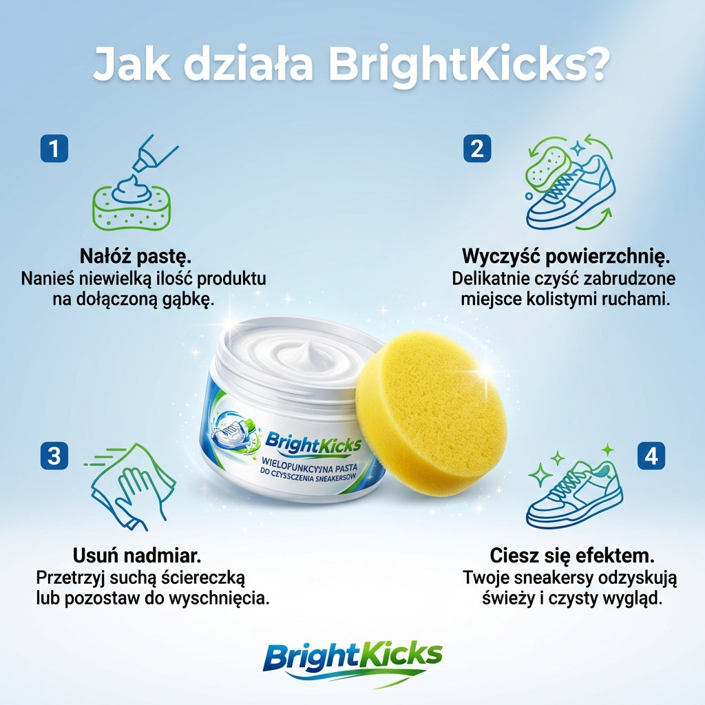 BrightKicks™ - Regeneracja i Biel dla Butów